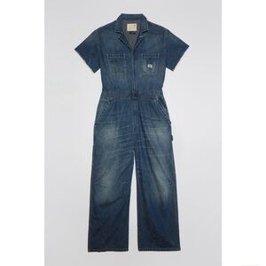 💕 R13 Debbie short sleeve coverall in Windsor blue size S JLo jumpsuit onesie
